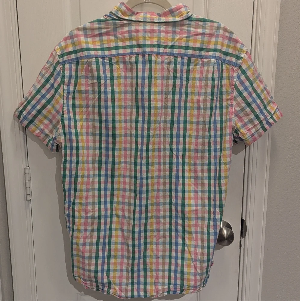 J. Crew Multicolor Plaid Men's Shirt Slim Size‎ XL